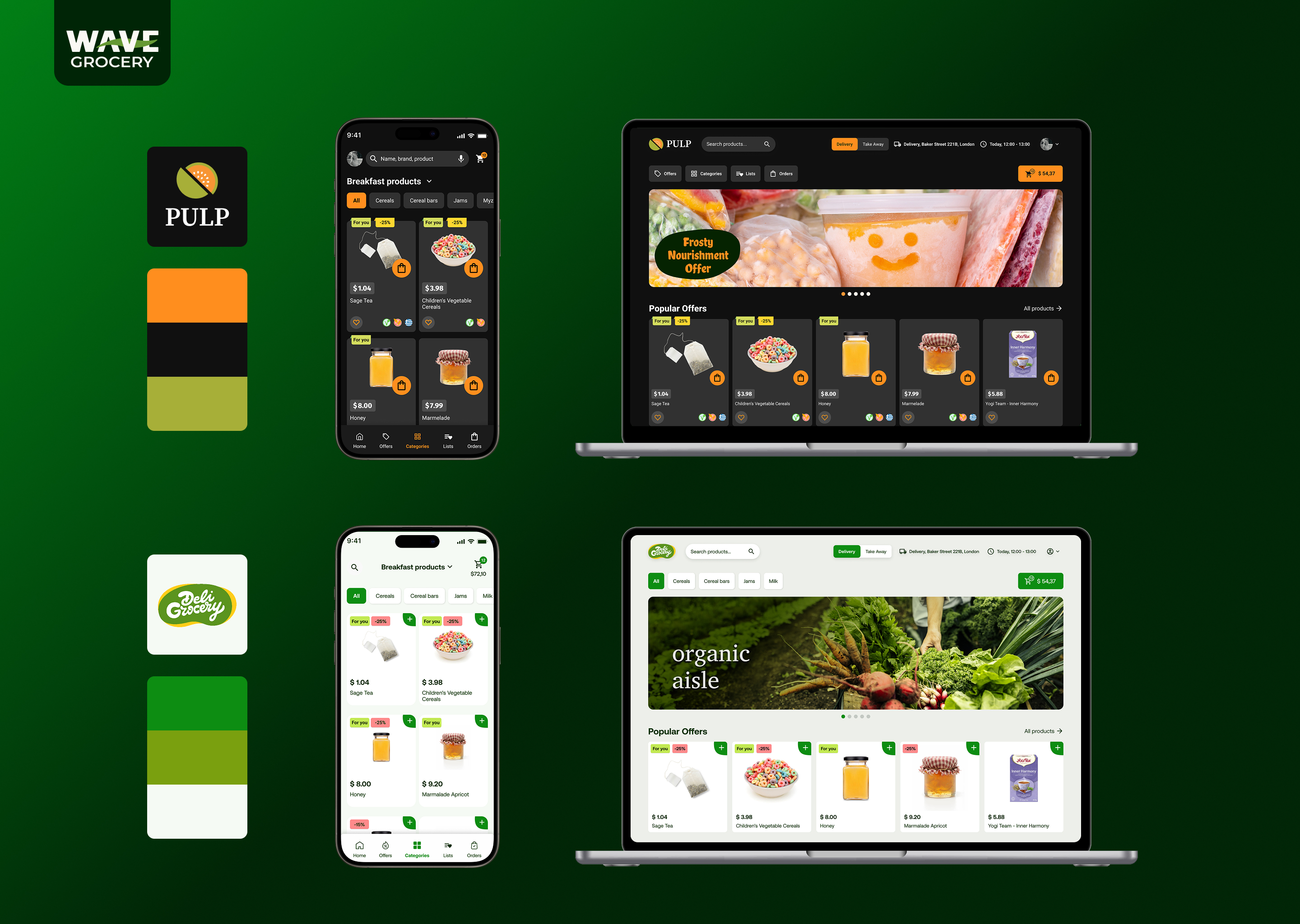 screenshot of Wave Grocery